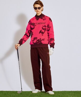 PW CIRCULUS 【MEN】Spark dot camouflage 軽量ニット ゴルフ ピンク系5