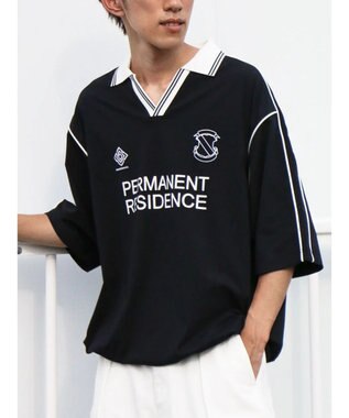 CRAFT STANDARD BOUTIQUE 接触冷感/UVカット/イージーケア/ストレッチ/ゲームシャツ-A