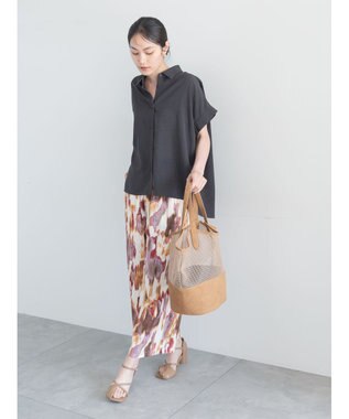 Te chichi ライトタンブラー半袖シャツ チャコールグレー