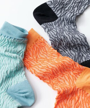 TRICOTE BUMPY GRAIN SOCKS／バンピーグレインソックス 32BLUE