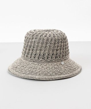 AURORA 【 LANVIN en Bleu （ランバン オン ブルー）】天然風サーモクロッシェハット オフホワイト