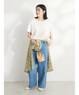 CRAFT STANDARD BOUTIQUE ＳＥＴ　カットプルオーバー＋ニットベスト Ivory