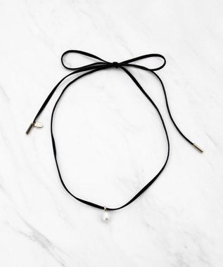 TOCCA TIED WITH PEARL NECKLACE ネックレス ブラック系