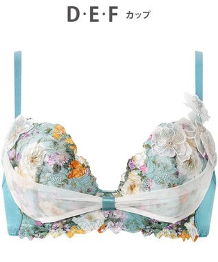 WACOAL ブラジャー 【リボンブラ 胸もとフィットながもち】 きれいな谷間をメイク 動いても谷間をキープ Gカップまで対応 大きいサイズ レディース BXB490 /ワコール