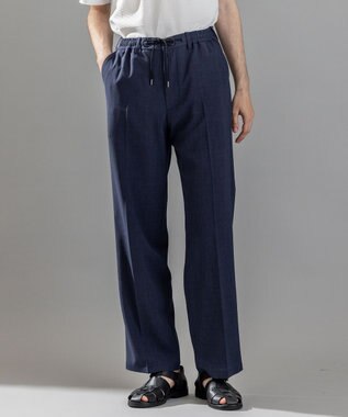 テクノボイルストレッチ ドロスト付きワイドストレートパンツ / HARRY CONVERTIBLE