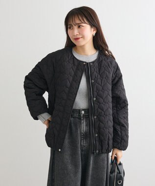 Green Parks ラメライン入りリブニットプルオーバー Gray Mixture