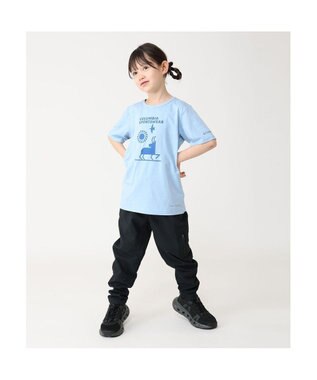 Columbia Columbia/ 【KIDS】テックトレイルショートスリーブグラフィックシャツ /コロンビア Ripple Blue Heather、 Explore Outdoors