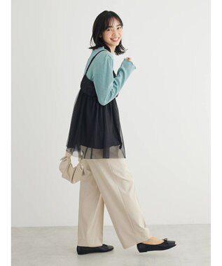 Green Parks チュールキャミビスチェ Black