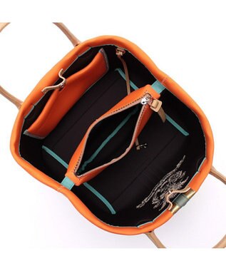 A.D.M.J. 【魔法の様に軽い】イタリアンファブリック/マジックライト/センターリボントートM マンゴー