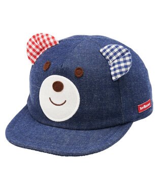 MIKI HOUSE HOT BISCUITS 【44-52cm】 顔ドン デニムキャップ