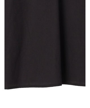 CRAFT STANDARD BOUTIQUE インドコットンシャーリングハイネックブラウス Black