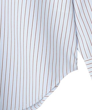 earth music&ecology スタンダードシャツ Stripe Blue