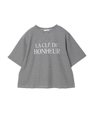 Green Parks 半袖ボーダーロゴＴＥＥ Black