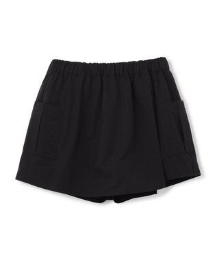 UNFILO 【110-150cm】FINE MOVE ラップキュロット ブラック