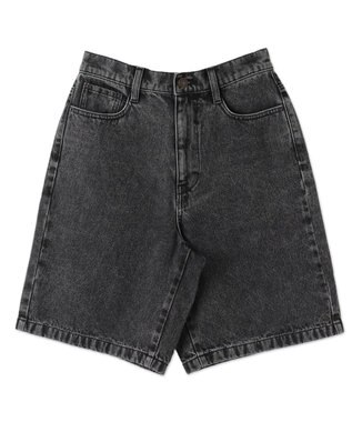 WEGO ヴィンテージウォッシュデニムハーフパンツ ブラックその他