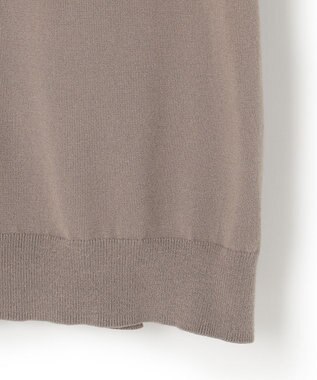 23区 ヴィスコースストレッチ パフスリーブ 半袖 ニット モカ