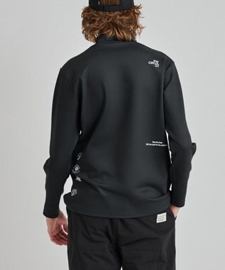 PW CIRCULUS 【MEN】裏フリースモックネックT ブラック系