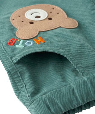 MIKI HOUSE HOT BISCUITS 【80-120cm】【NEW Color Series】コーデュロイ素材 パンツ アイスグリーン
