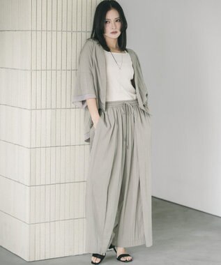 YECCA VECCA 【UVカット/遮熱/接触冷感】COOL袖シアージャケット Charcoal Gray