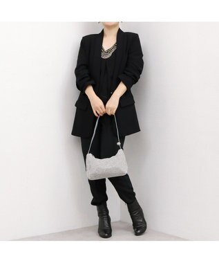 UNBILLION カシュカシュ cachecache / ワンハンドルメタリックビーズバッグ シルバー