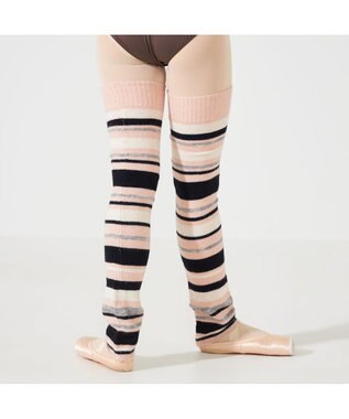 Chacott レッグウォーマー ヨーロピアンピンボーダー
