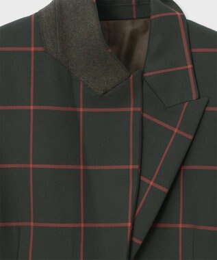 Paul Smith ウィンドウペーン シングルジャケット カーキ