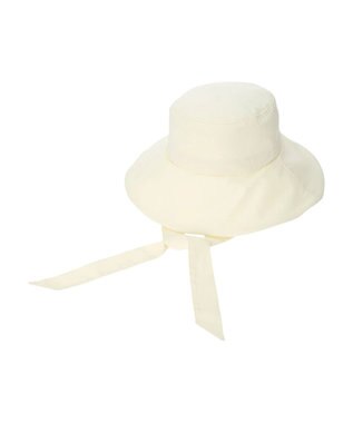 Green Parks ・ツバヒロリボン付ハット Ivory