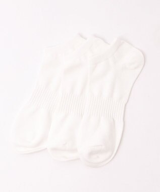 WEGO 3Pムジショートソックス ホワイト