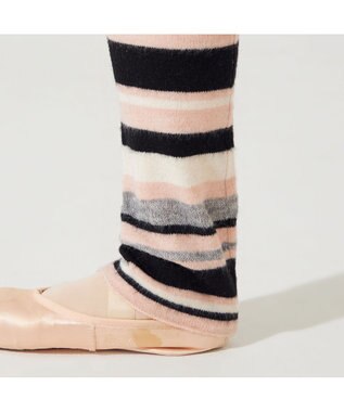 Chacott レッグウォーマー ヨーロピアンピンボーダー