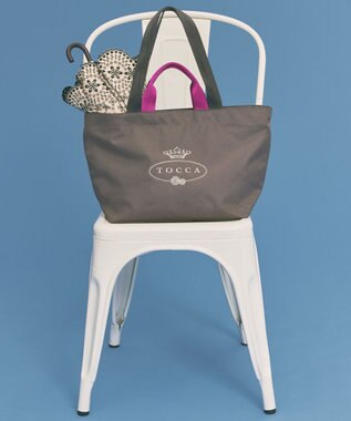 TOCCA 【撥水素材＆防水ファスナー】RAIN TOTEBAG トートバッグ ライトグレー系