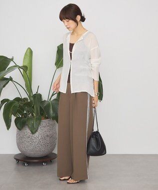AMERICAN HOLIC 楊柳シアーブラウス Off White