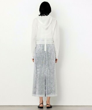 NAVE 【Nave・洗える】シアーニット スカート ホワイト系