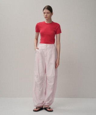 ATON SILK LINEN POPLIN | スノーパンツ PINK