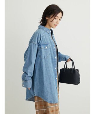 Green Parks ウエスタンＢｉｇデニムシャツ Indigo