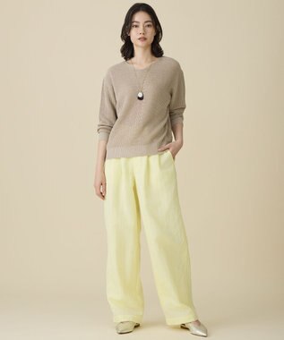 自由区 【SHIHOさん着用・ワンポイントアイテム】オーバルアセチメタル ネックレス マットゴールド