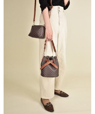 LA BAGAGERIE 【MONICA】編み込みハンドル2WAYバッグ