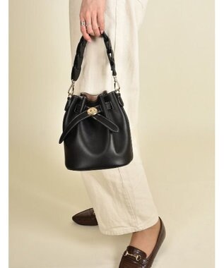 LA BAGAGERIE 【MONICA】編み込みハンドル2WAYバッグ