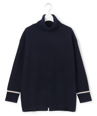 J.PRESS YORK STREET 【WOMEN】ウールカシミヤ デザインタートルネック ニット