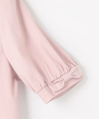Feroux パフスリーブリボン Tシャツ ピンク系