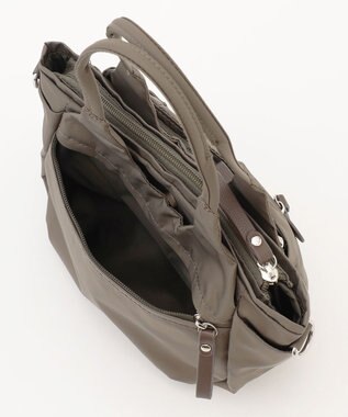 LA BAGAGERIE 【MONICA】ラウンド2WAYミニトートバッグ カーキ