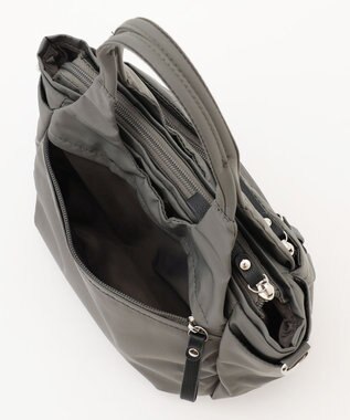 LA BAGAGERIE 【MONICA】ラウンド2WAYミニトートバッグ ダークグレー