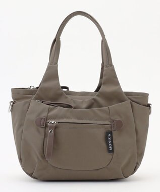 LA BAGAGERIE 【MONICA】ラウンド2WAYミニトートバッグ カーキ