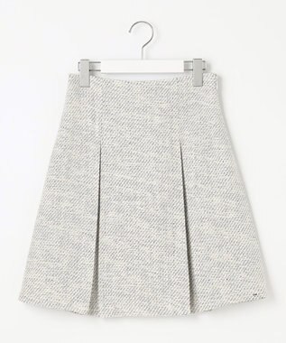 Feroux 【セットアップ対応】ツイードミニ スカート ホワイト系
