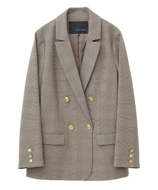 新品タグ付★ YECCA VECCA ツイードテーラードジャケット ヘリンボーン 金釦テーラードジャケット / YECCA VECCA | ファッション通販