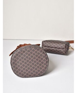 LA BAGAGERIE 【MONICA】編み込みハンドル2WAYバッグ チョコ