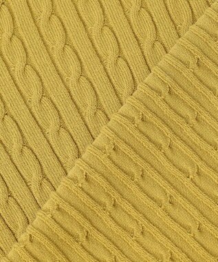 ANY SIS L ケーブルニット カーディガン シトラスイエロー