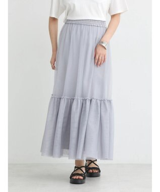 earth music&ecology Ｍｕｌｔｉｗａｙチュールスカート Light Gray