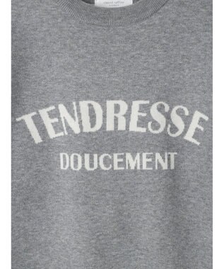 Green Parks もちやわ　ロゴニットプルオーバー Gray Mixture