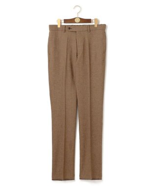 J.PRESS MEN 【ウォッシャブル可】コンフォートストレッチリネン スラックス ブラウン系