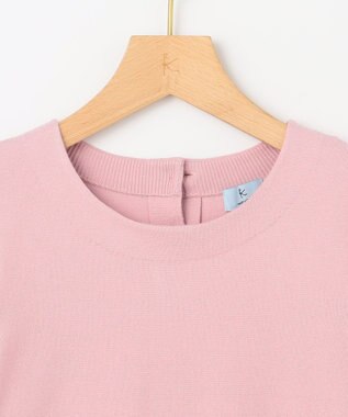 組曲 S ハートボタン ニットプルオーバー ピンク系